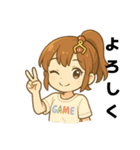 クレーンゲーム好きな男の子と女の子（個別スタンプ：19）