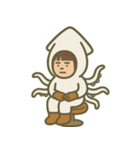 【ももず】イカになりたい（個別スタンプ：4）