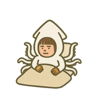 【ももず】イカになりたい（個別スタンプ：5）