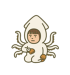 【ももず】イカになりたい（個別スタンプ：6）