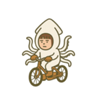 【ももず】イカになりたい（個別スタンプ：9）