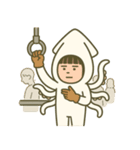 【ももず】イカになりたい（個別スタンプ：11）