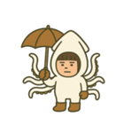 【ももず】イカになりたい（個別スタンプ：17）