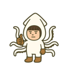 【ももず】イカになりたい（個別スタンプ：18）