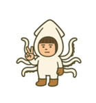 【ももず】イカになりたい（個別スタンプ：19）