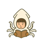 【ももず】イカになりたい（個別スタンプ：22）