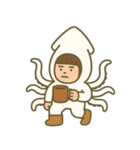 【ももず】イカになりたい（個別スタンプ：24）