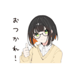 【16タイプ】INTP 考えすぎ天才スタンプ（個別スタンプ：37）