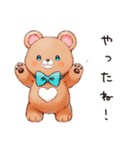 やさしいくまの読書時間（個別スタンプ：31）