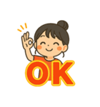 可愛い女子ずっと使える日常スタンプ②（個別スタンプ：4）