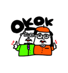 MEZ.ブスかわ夫婦ぽい.1（個別スタンプ：11）