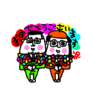 MEZ.ブスかわ夫婦ぽい.1（個別スタンプ：34）
