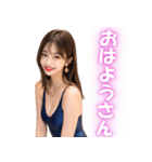関西弁のセクシー競泳水着の美女＠方言（個別スタンプ：10）