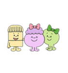 まんまるな仲間たち♡♡あいづちスタンプ（個別スタンプ：16）