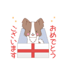飛び出す！ちびパピヨン17【敬語】（個別スタンプ：12）