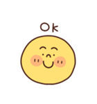 シンプルな顔で伝える感情（個別スタンプ：6）