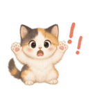 Vol.3☆【敬語/初夏】ふわふわ三毛猫（個別スタンプ：29）