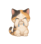 Vol.3☆【敬語/初夏】ふわふわ三毛猫（個別スタンプ：36）