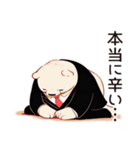 しろくま先輩社員のちょっとネガティブ気分（個別スタンプ：25）