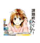 ふつうの女の子のキャンパスライフ（個別スタンプ：12）