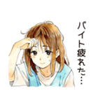 ふつうの女の子のキャンパスライフ（個別スタンプ：14）