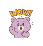 ポップkawaiiくまの毎日スタンプ（個別スタンプ：3）