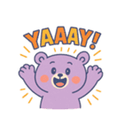 ポップkawaiiくまの毎日スタンプ（個別スタンプ：4）