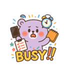 ポップkawaiiくまの毎日スタンプ（個別スタンプ：8）