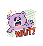 ポップkawaiiくまの毎日スタンプ（個別スタンプ：14）