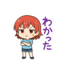 赤髪あかりん、参上！（個別スタンプ：1）