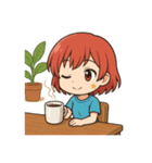 赤髪あかりん、参上！（個別スタンプ：12）