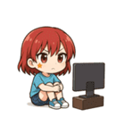 赤髪あかりん、参上！（個別スタンプ：16）