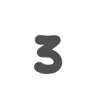 3-3ひらがな(グレー)アレンジ用等 平仮名（個別スタンプ：16）