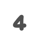 3-3ひらがな(グレー)アレンジ用等 平仮名（個別スタンプ：17）