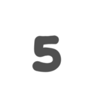 3-3ひらがな(グレー)アレンジ用等 平仮名（個別スタンプ：18）