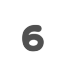 3-3ひらがな(グレー)アレンジ用等 平仮名（個別スタンプ：19）