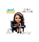 スーパーモデル Yuki.K LINEスタンプ（個別スタンプ：2）