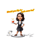 スーパーモデル Yuki.K LINEスタンプ（個別スタンプ：8）