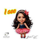 スーパーモデル Yuki.K LINEスタンプ（個別スタンプ：9）