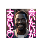 ♡恋愛が好きな乙女心の※ゲイの黒人男性♡（個別スタンプ：15）