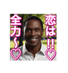 ♡恋愛が好きな乙女心の※ゲイの黒人男性♡（個別スタンプ：26）