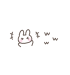手書きうさぎ☆パステルカラー省スペース2（個別スタンプ：16）