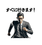 遅刻しそうなサラリーマン！言い訳・謝罪（個別スタンプ：6）