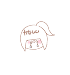 ゆるいもののもの(情緒不安定Ver.女の子)（個別スタンプ：3）