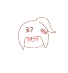 ゆるいもののもの(情緒不安定Ver.女の子)（個別スタンプ：4）