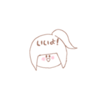 ゆるいもののもの(情緒不安定Ver.女の子)（個別スタンプ：6）