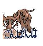 猪突猛進！頑張る猪。（個別スタンプ：3）