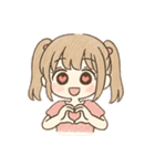 情緒が忙しいハート目ちゃん（個別スタンプ：1）