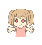 情緒が忙しいハート目ちゃん（個別スタンプ：4）