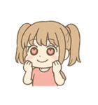 情緒が忙しいハート目ちゃん（個別スタンプ：7）